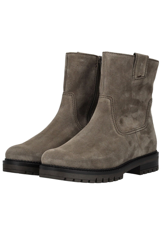 Gabor Comfort Stiefelette Veloursleder Grau