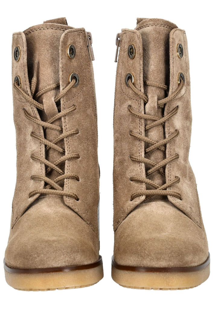 Gabor Comfort Stiefelette Veloursleder Hellbraun