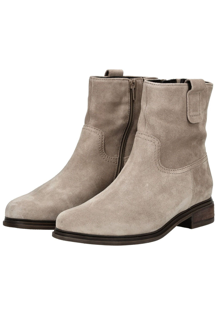Gabor Comfort Stiefelette Veloursleder Kiesel