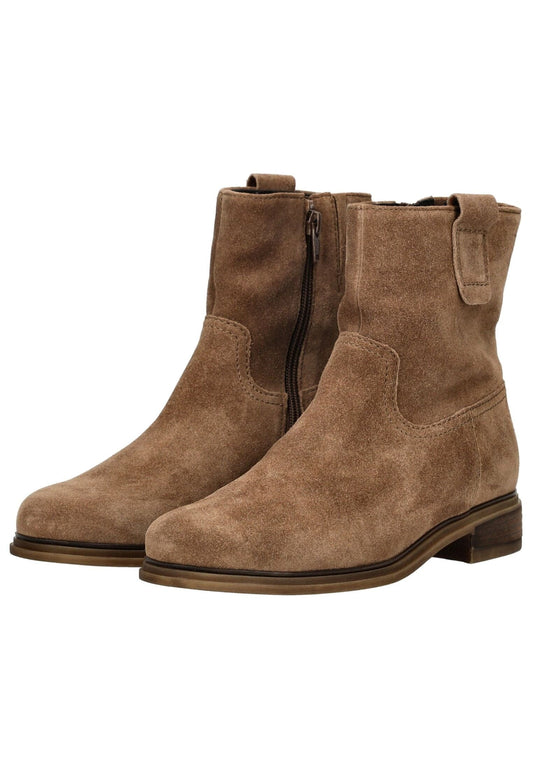 Gabor Comfort Stiefelette Veloursleder Nut