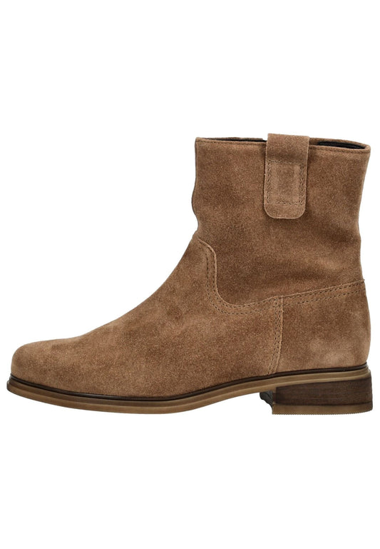 Gabor Comfort Stiefelette Veloursleder Nut