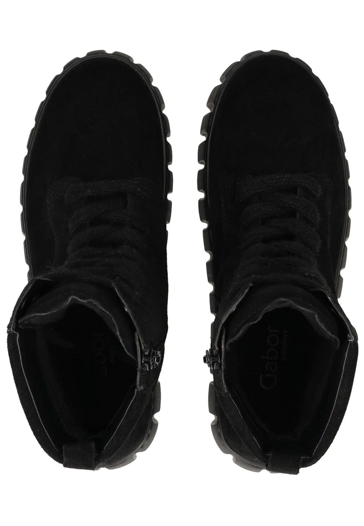 Gabor Comfort Stiefelette Veloursleder Schwarz