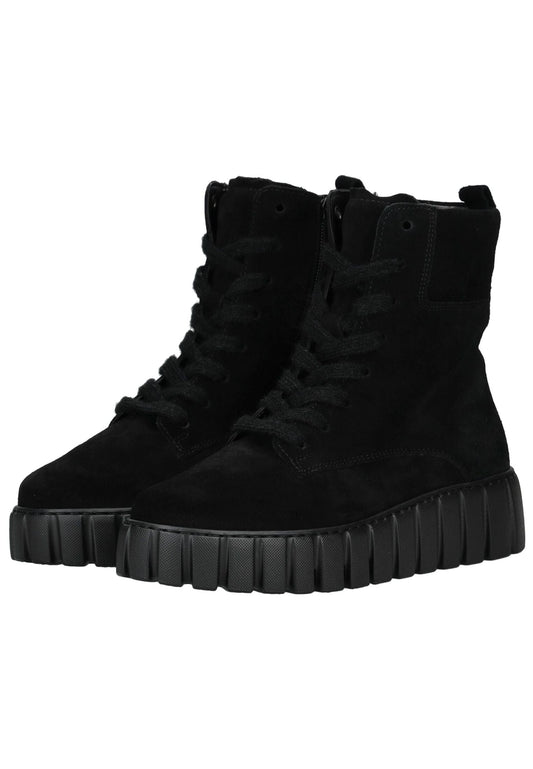 Gabor Comfort Stiefelette Veloursleder Schwarz