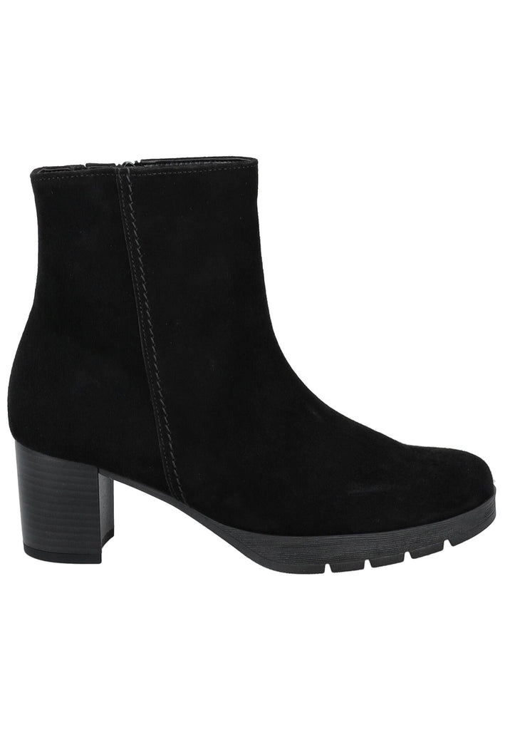Gabor Comfort Stiefelette Veloursleder Schwarz/Schwarz Warmfutter