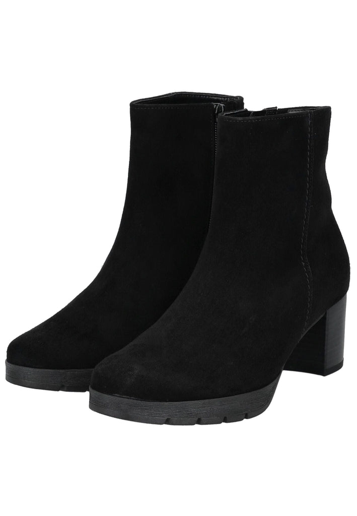 Gabor Comfort Stiefelette Veloursleder Schwarz/Schwarz Warmfutter