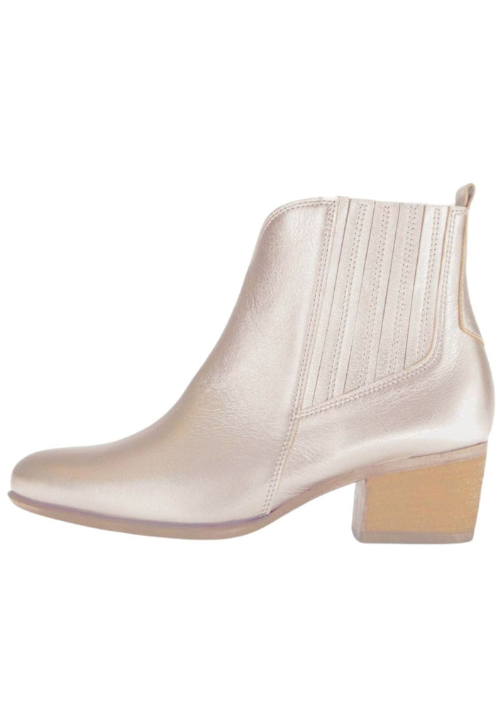 Stiefeletten Gabor Comfort Stiefelette Glattleder Puder