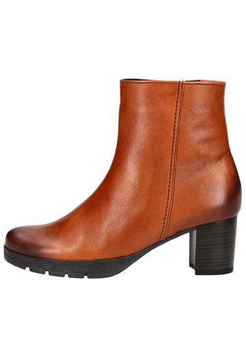 Stiefeletten Gabor Comfort Stiefelette Leder Cognac