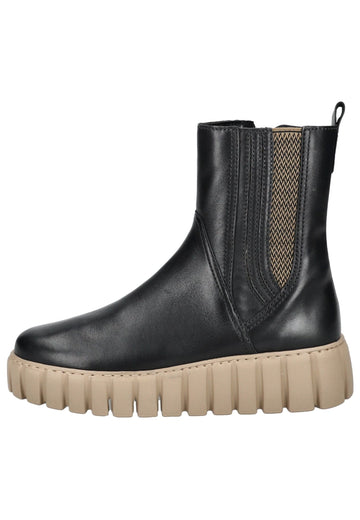 Stiefeletten Gabor Comfort Stiefelette Leder/Textil Schwarz/Beige
