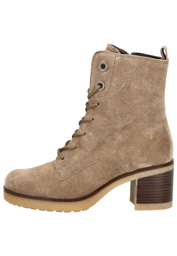 Stiefeletten Gabor Comfort Stiefelette Veloursleder Hellbraun