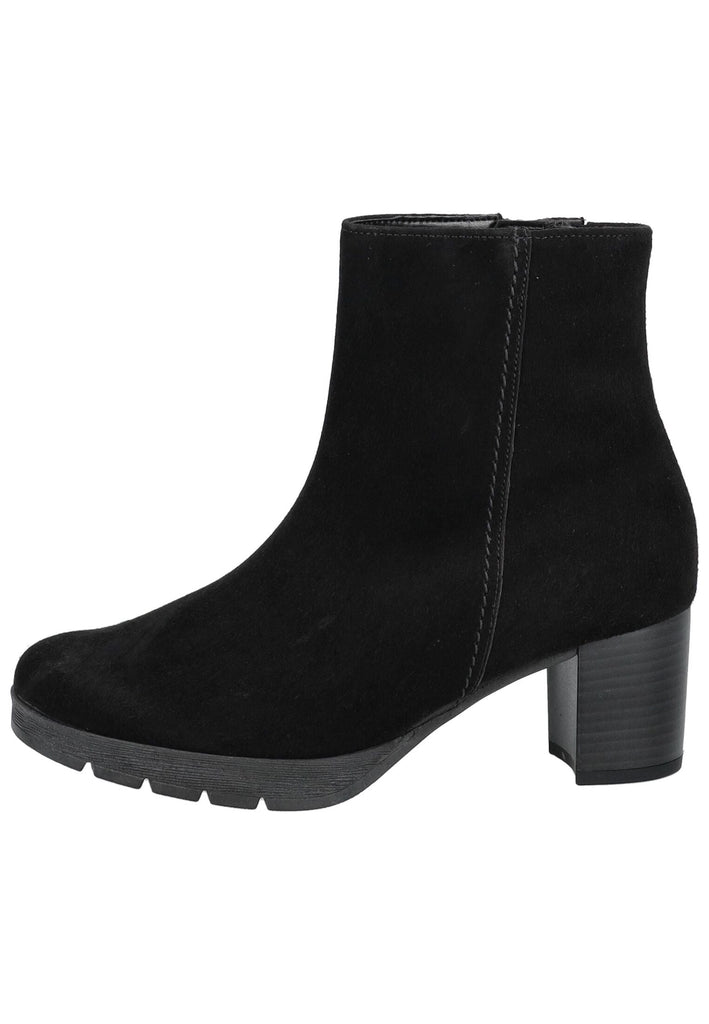 Stiefeletten Gabor Comfort Stiefelette Veloursleder Schwarz/Schwarz Warmfutter
