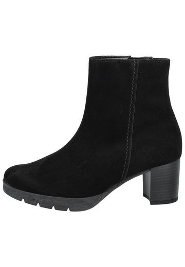 Stiefeletten Gabor Comfort Stiefelette Veloursleder Schwarz/Schwarz Warmfutter