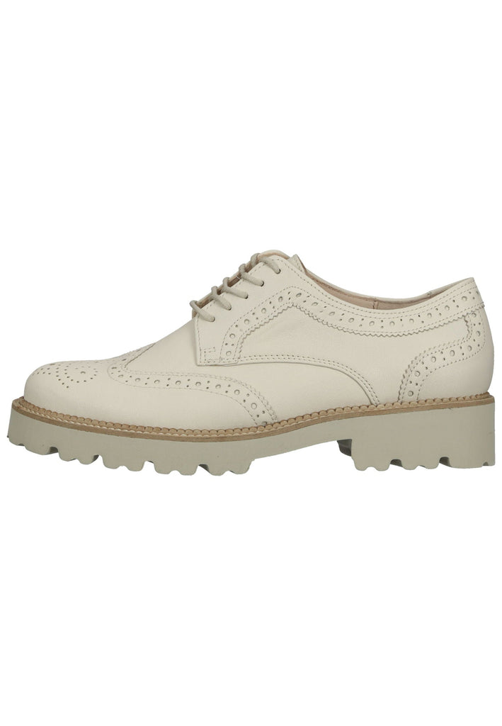 Halbschuhe Gabor Halbschuhe Nappaleder Creme