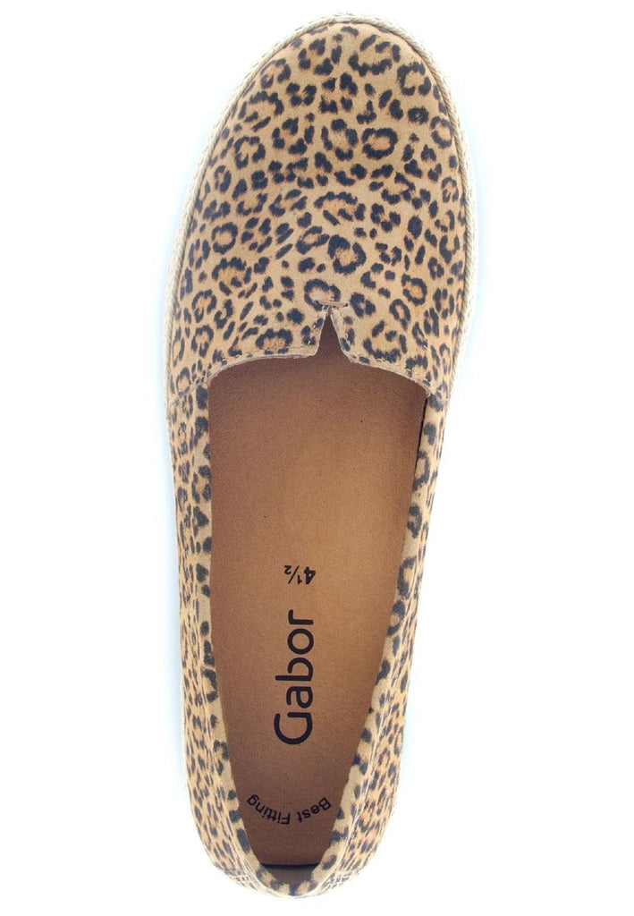 Gabor Halbschuhe Leder Leopard