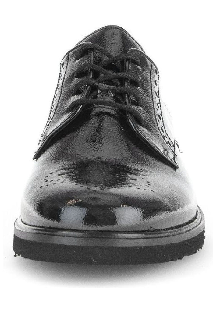 Gabor Halbschuhe Leder Schwarz Lack