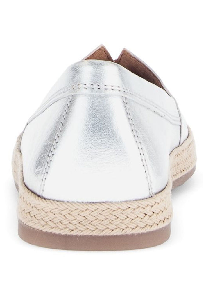 Gabor Halbschuhe Leder Silber