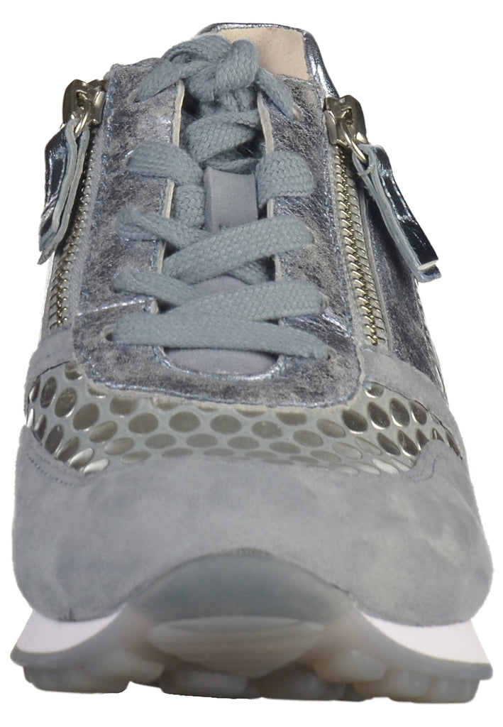 Gabor Halbschuhe Leder Silber