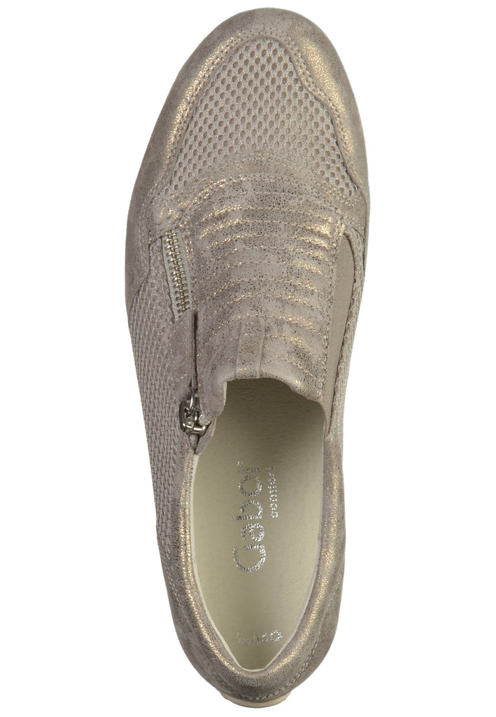 Gabor Halbschuhe Leder/Textil Silber