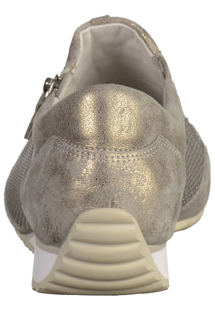 Gabor Halbschuhe Leder/Textil Silber