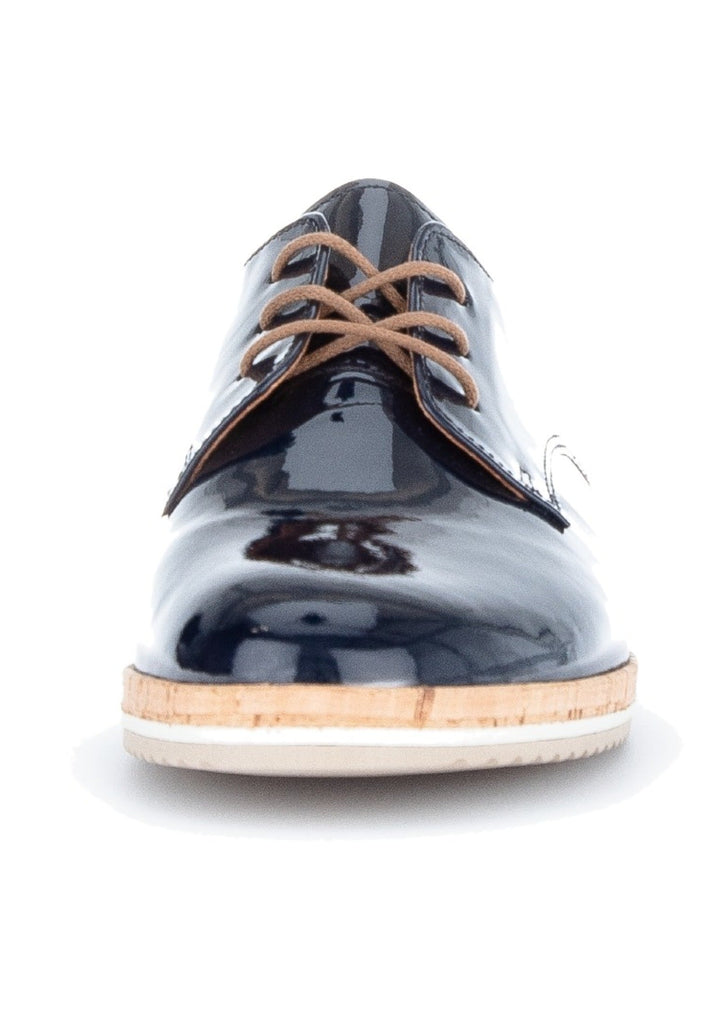 Gabor Halbschuhe Nappaleder Blau Lack