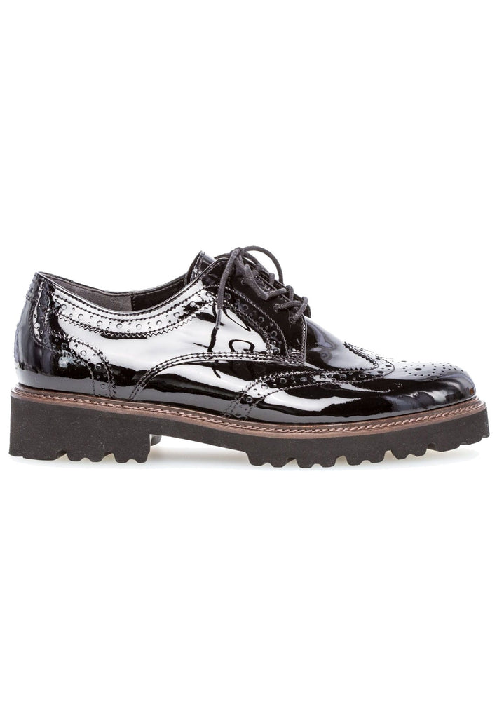 Gabor Halbschuhe Nappaleder Schwarz Lack