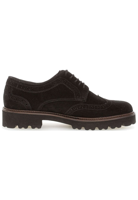 Gabor Halbschuhe Veloursleder Schwarz