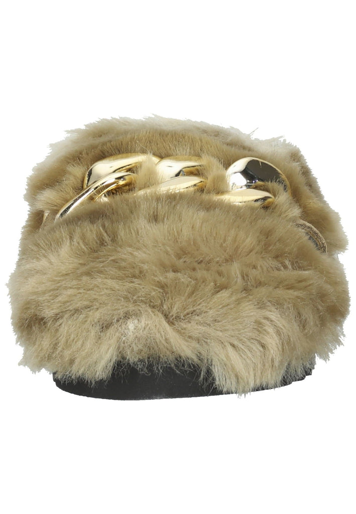 Pantoletten Gabor Hausschuhe Textil Beige Warmfutter