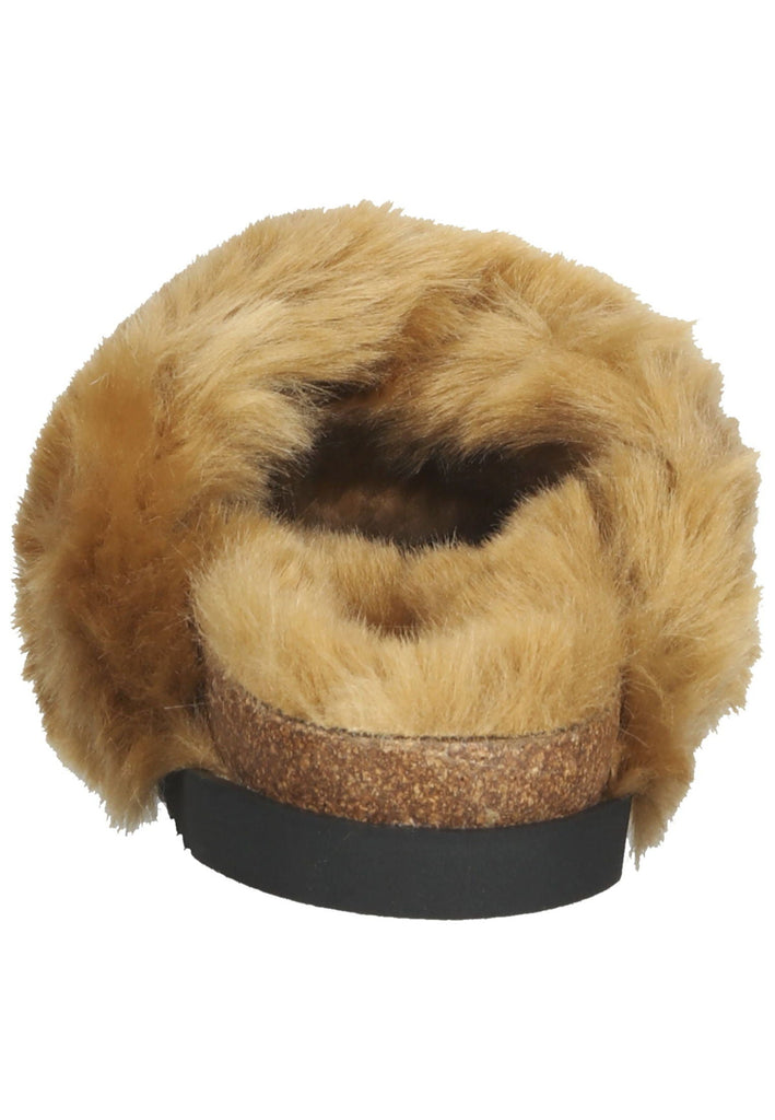 Pantoletten Gabor Hausschuhe Textil Hellbraun Warmfutter