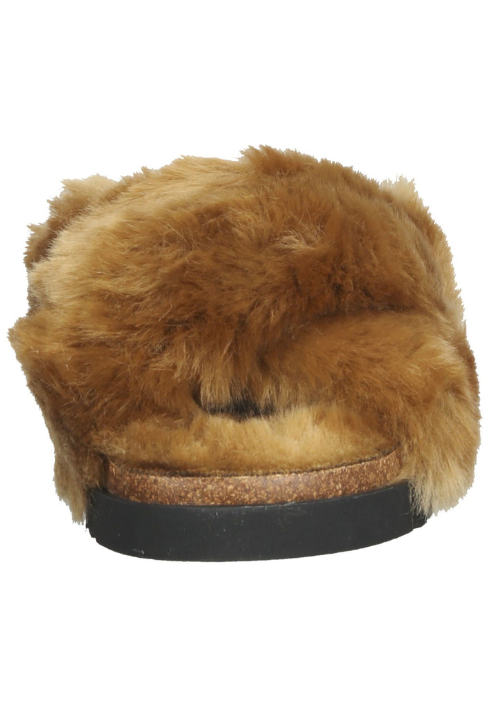 Pantoletten Gabor Hausschuhe Textil Hellbraun Warmfutter