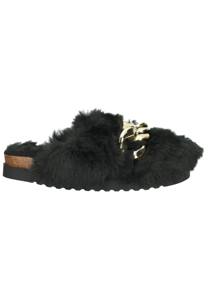 Pantoletten Gabor Hausschuhe Textil Schwarz