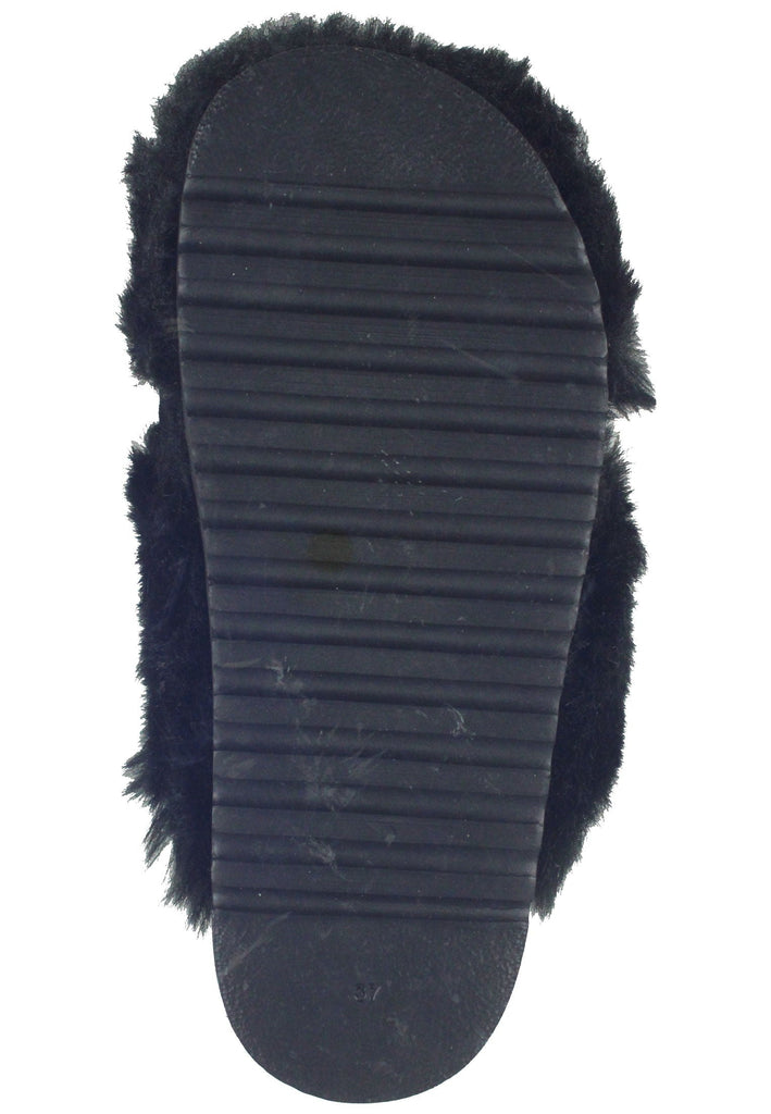 Pantoletten Gabor Hausschuhe Textil Schwarz