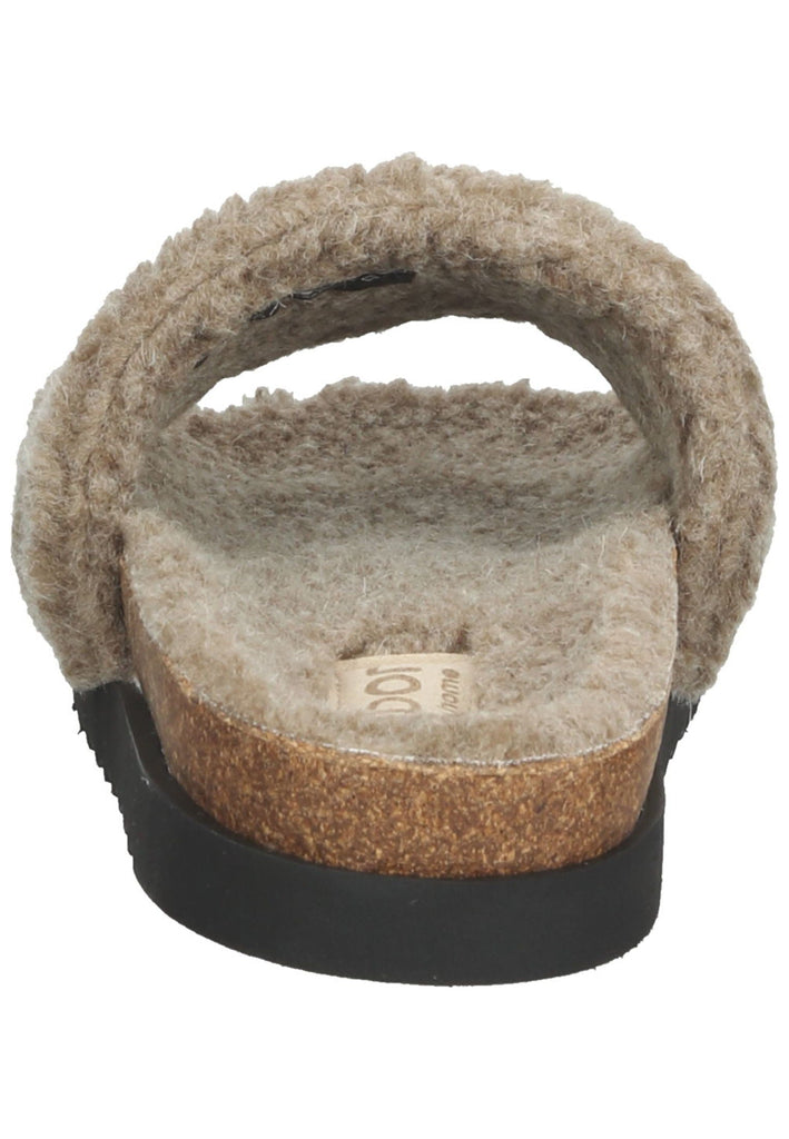 Pantoletten Gabor Hausschuhe Textil Taupe Warmfutter