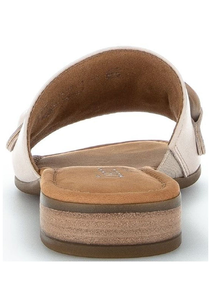 Gabor Pantoletten Glattleder Beige