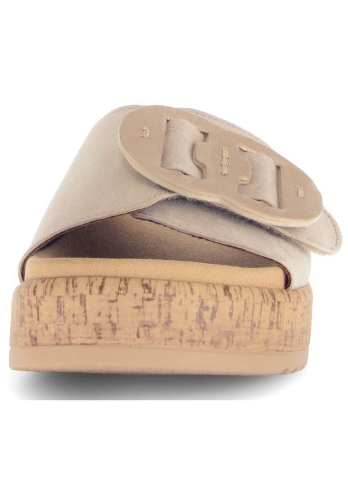 Gabor Pantoletten Leder Beige