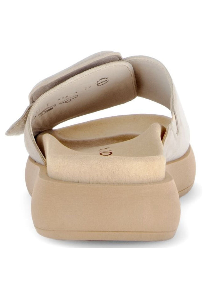 Gabor Pantoletten Leder Beige