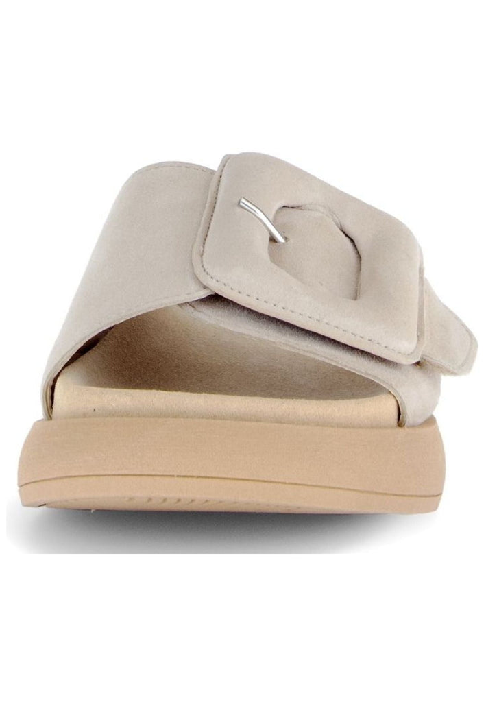Gabor Pantoletten Leder Beige