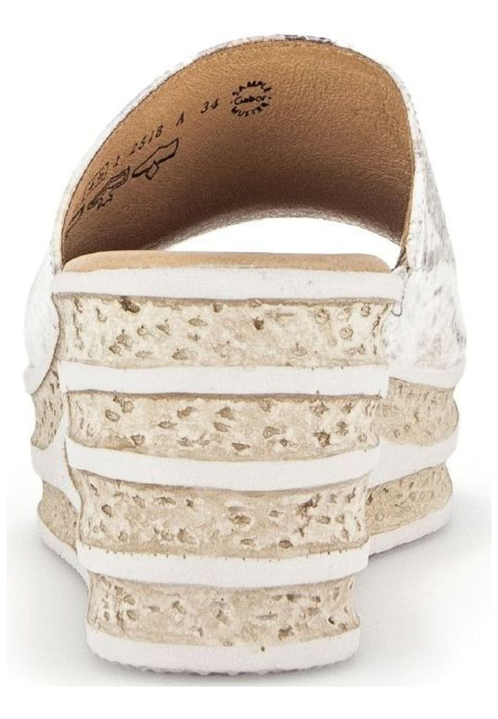 Gabor Pantoletten Leder Beige/Rosa