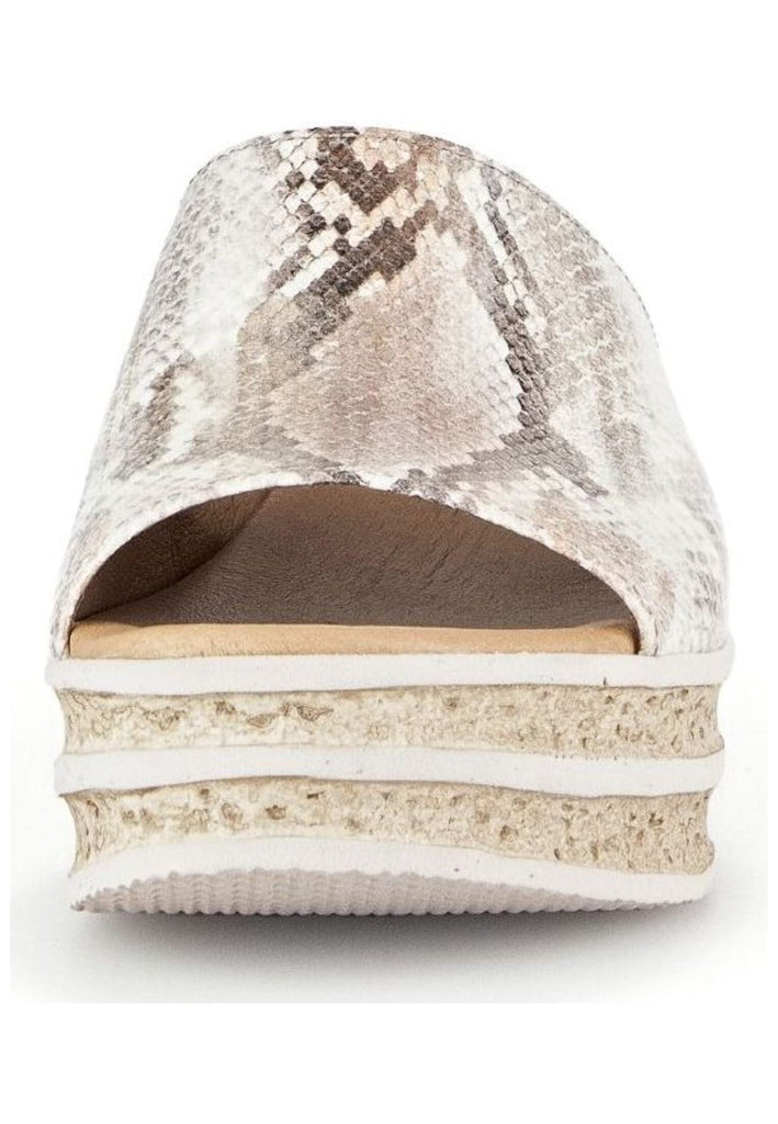 Gabor Pantoletten Leder Beige/Rosa