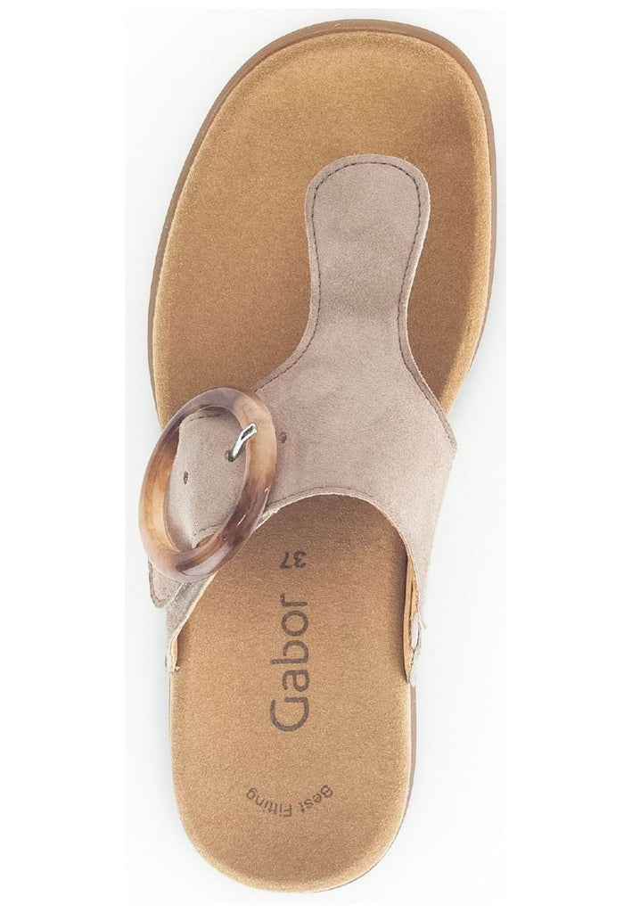 Gabor Pantoletten Leder Braun