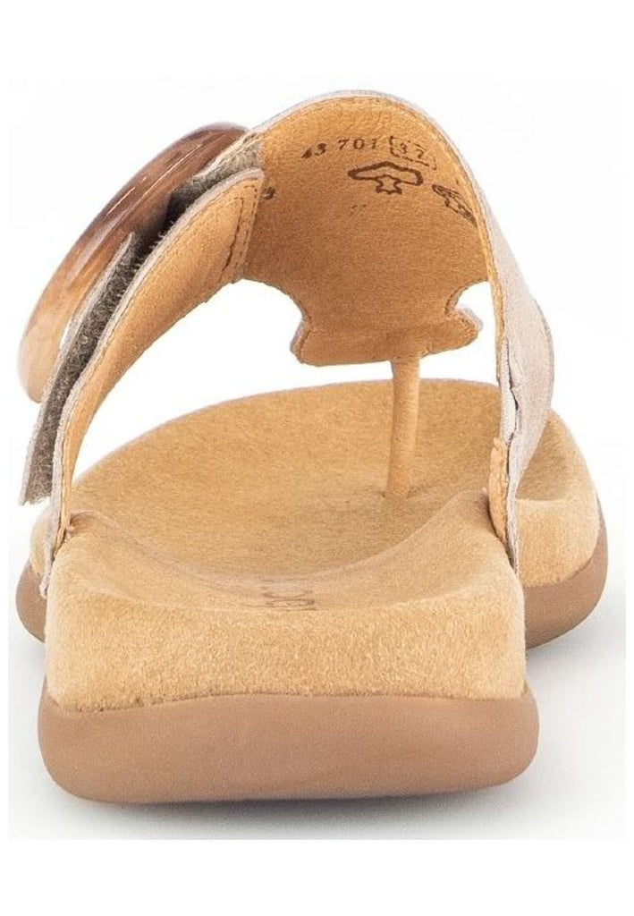 Gabor Pantoletten Leder Braun