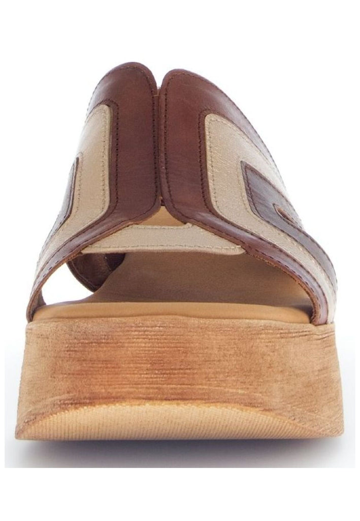 Gabor Pantoletten Leder Camel