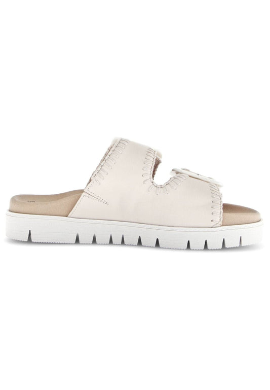 Gabor Pantoletten Leder Creme