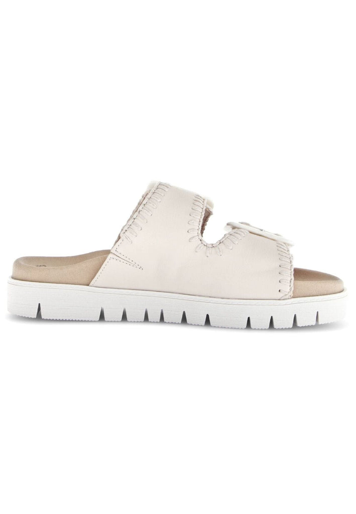 Gabor Pantoletten Leder Creme