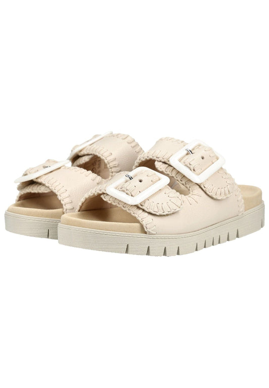 Gabor Pantoletten Leder Creme