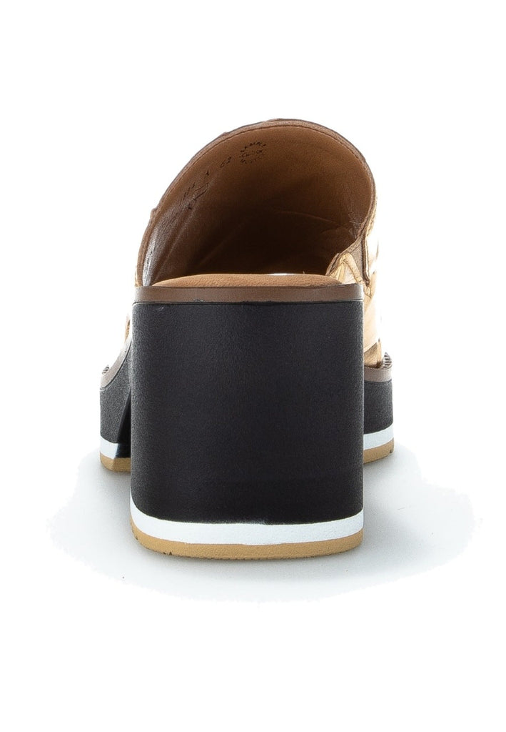 Gabor Pantoletten Leder Gold