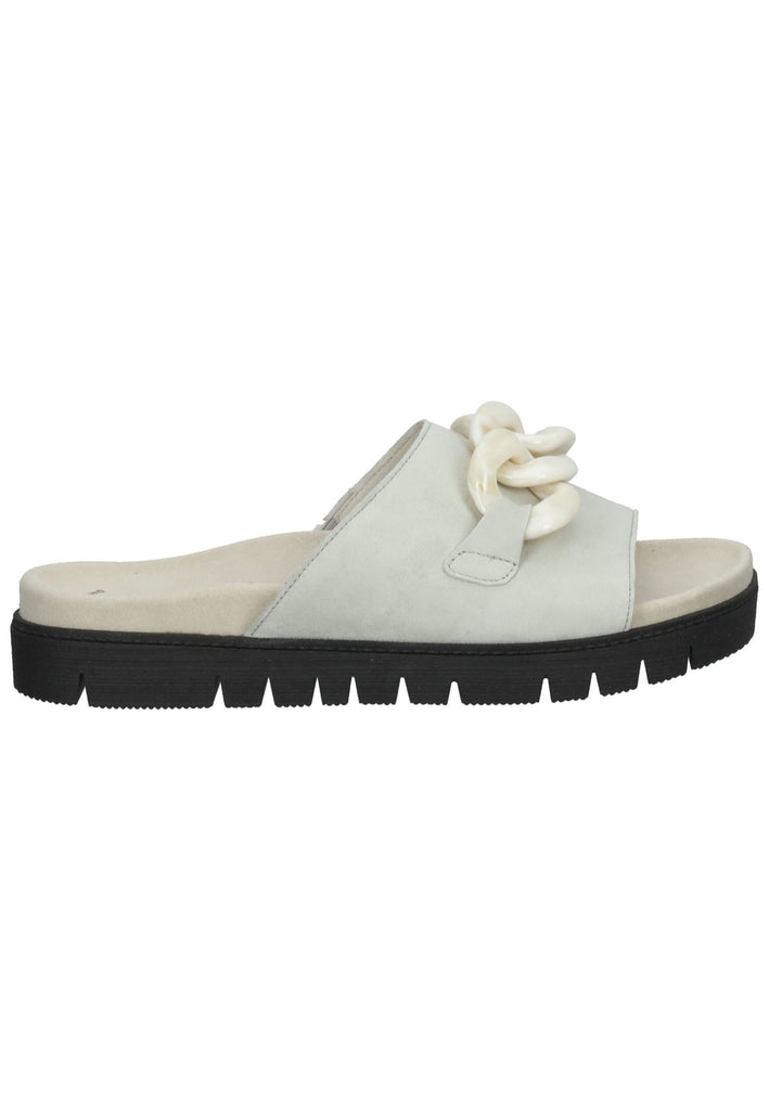 Gabor Pantoletten Leder Hellgrün