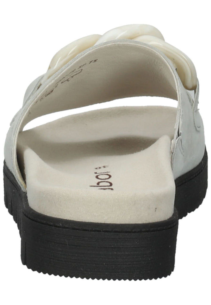 Gabor Pantoletten Leder Hellgrün