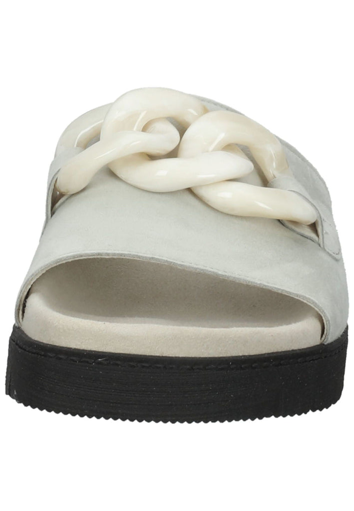 Gabor Pantoletten Leder Hellgrün