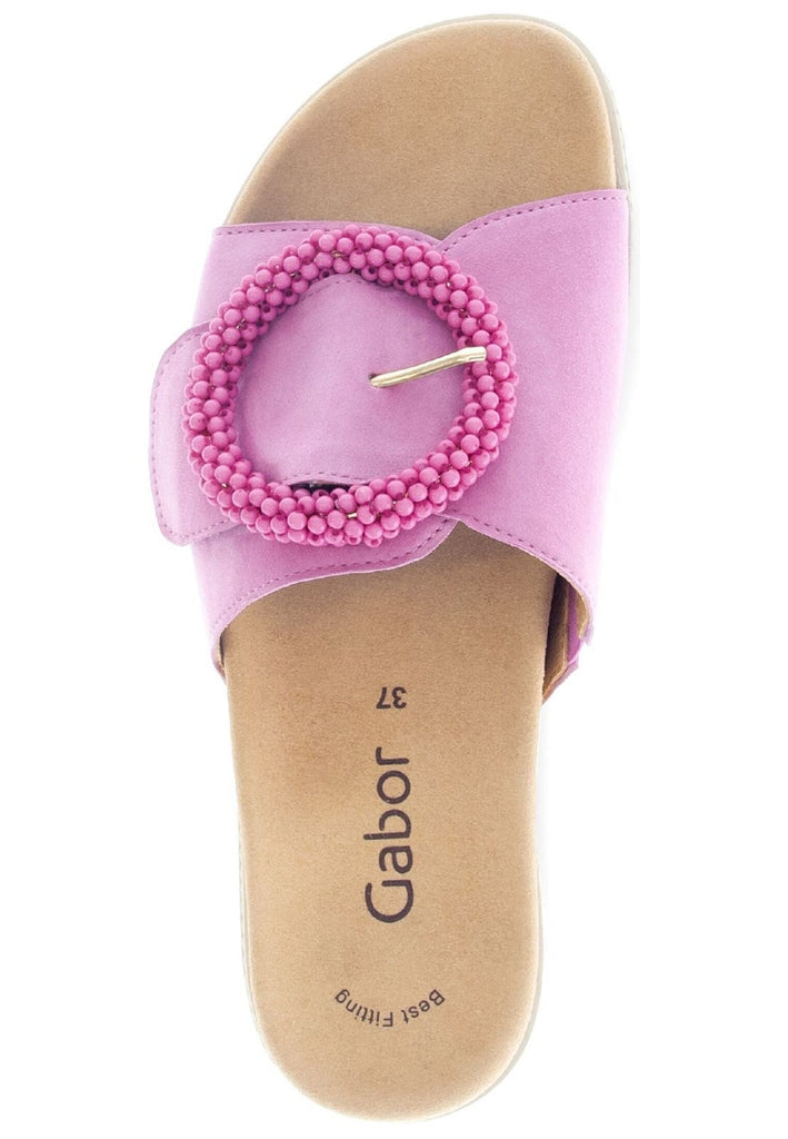 Gabor Pantoletten Leder Pink
