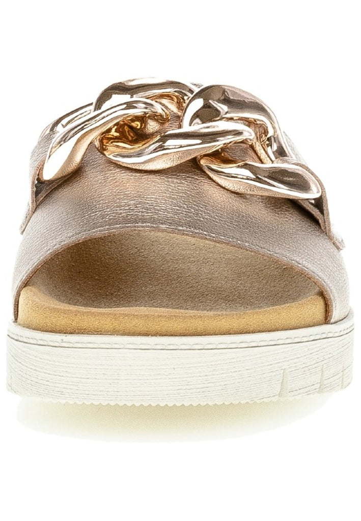 Gabor Pantoletten Leder Puder