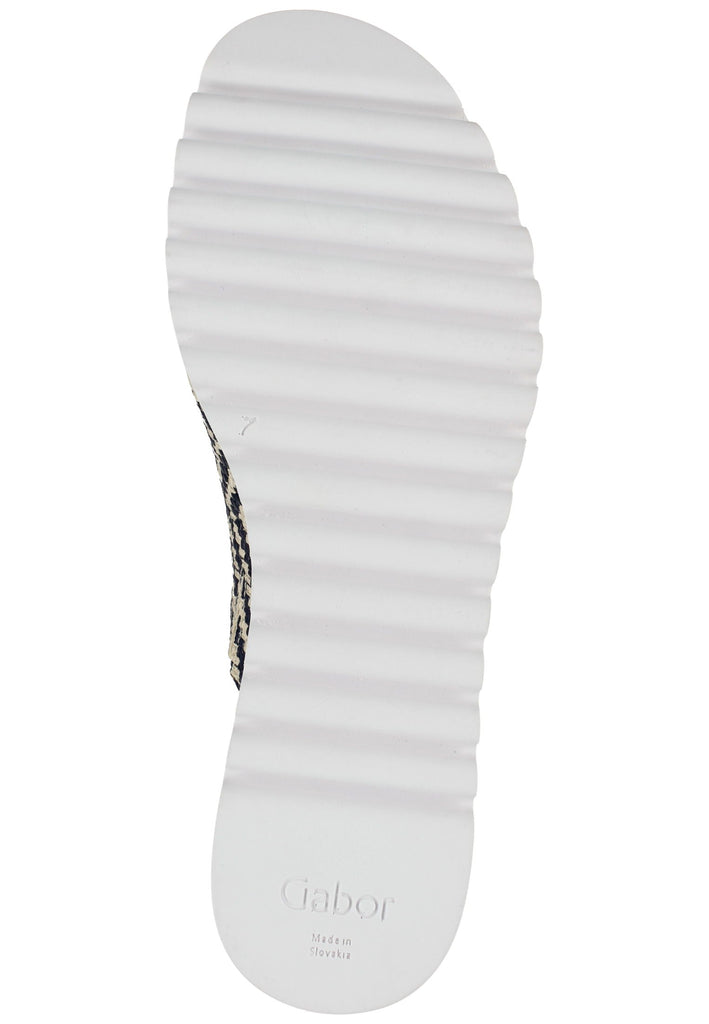 Gabor Pantoletten Leder Schwarz